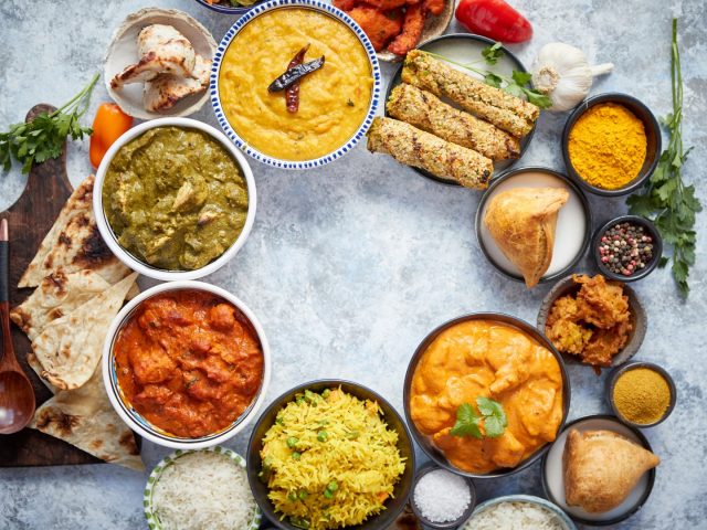 Comida india variada